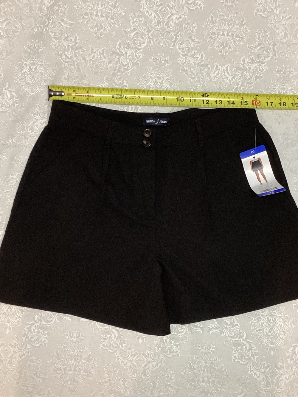 Nautica Black Flat-Front Women’s Shorts